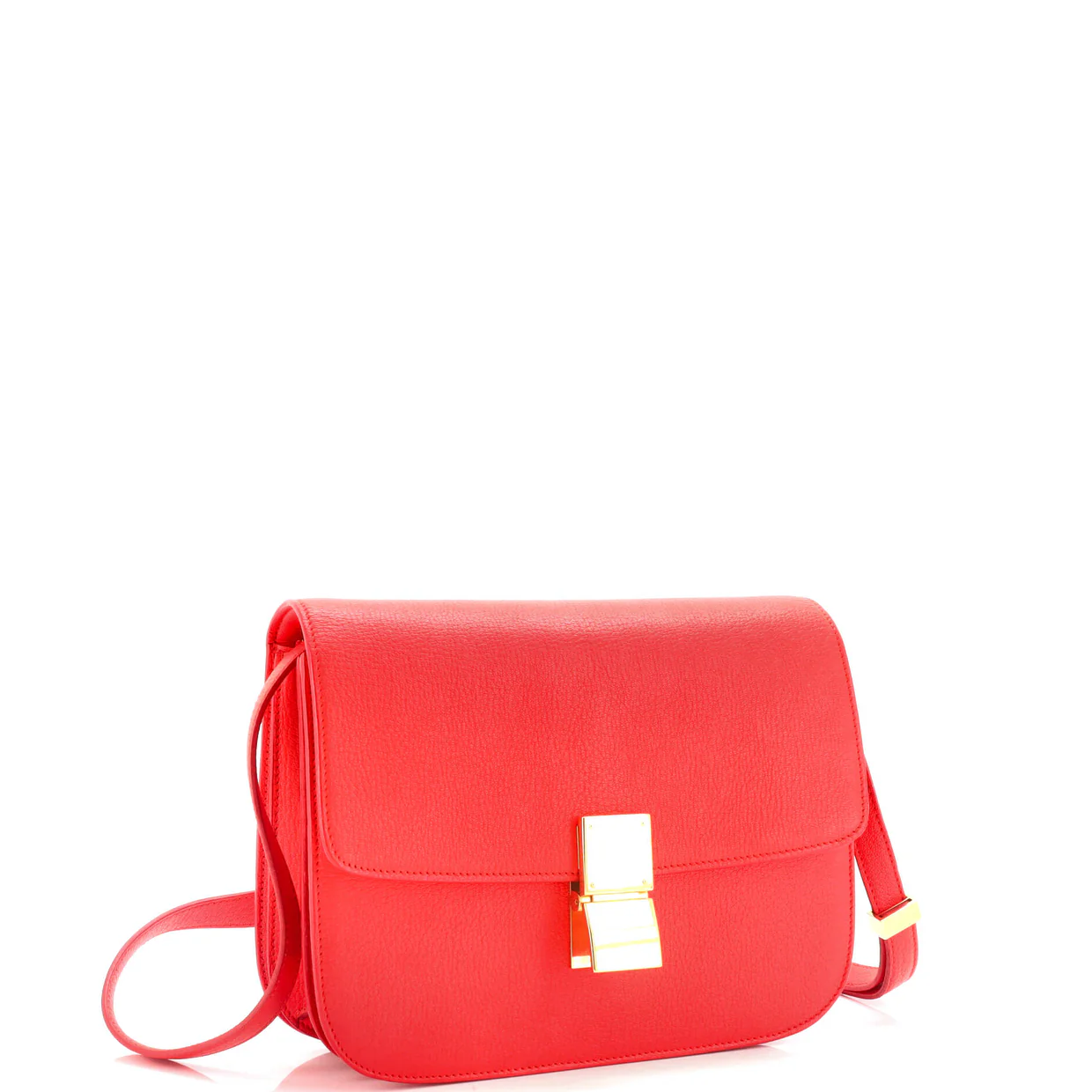 Classic Box Bag Grainy Leather Medium - Deep Luxury