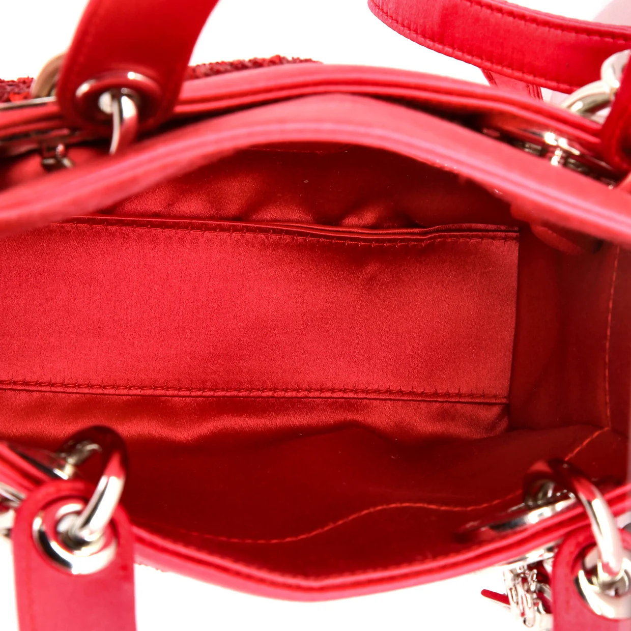 Lady Dior Bag Embellished Satin Mini - Deep Luxury