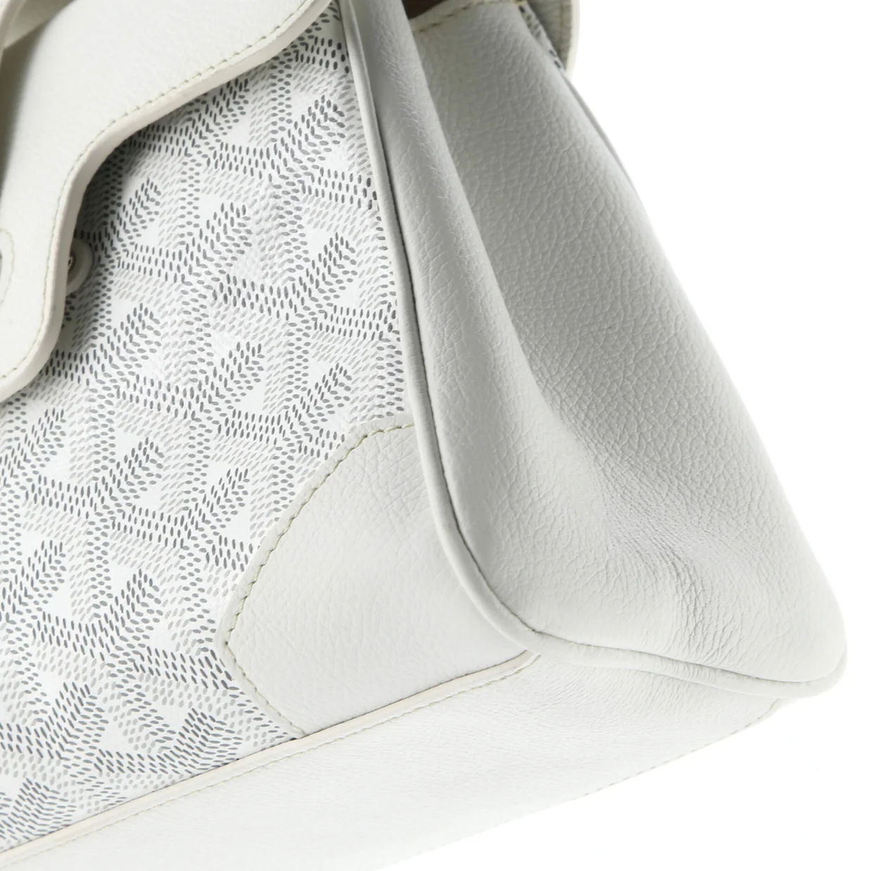 Saigon Top Handle Bag Coated Canvas with Leather Mini - Deep Luxury