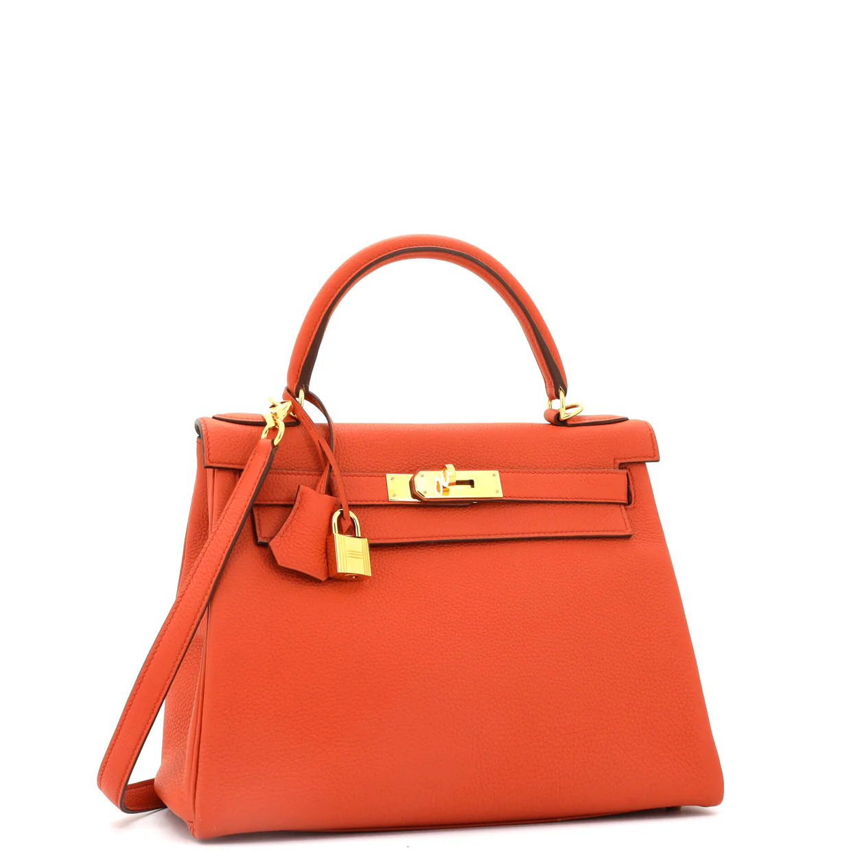 Kelly Handbag Terre Battue Togo with Gold Hardware 28 - Deep Luxury