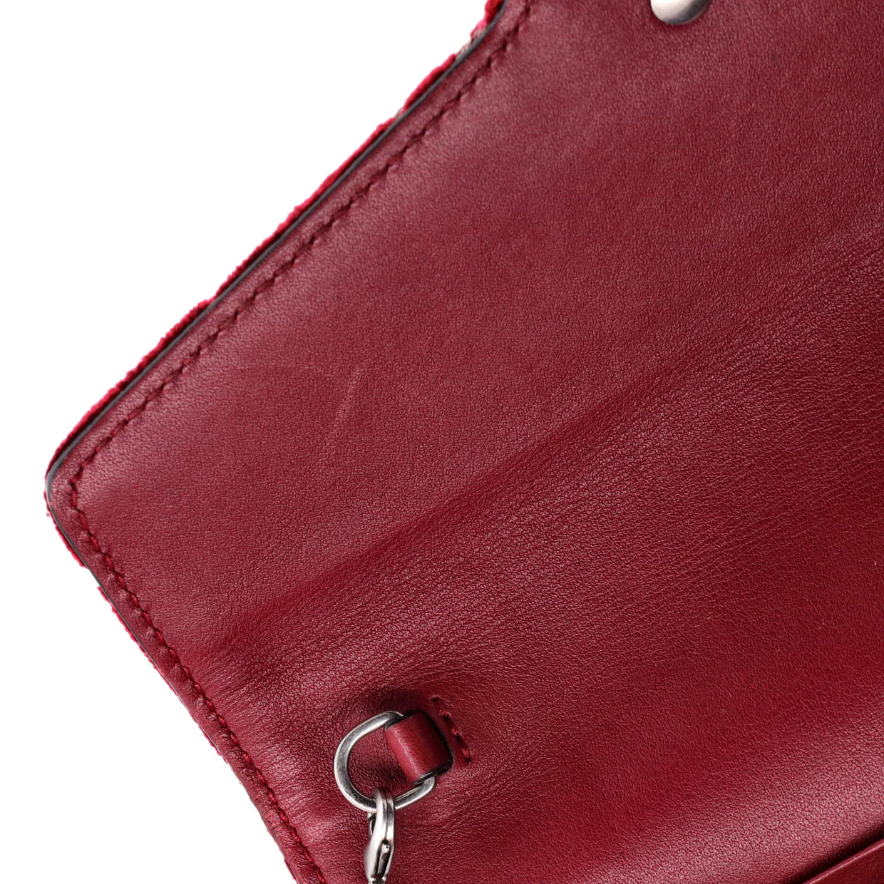 Dionysus Chain Wallet GG Velvet Small - Deep Luxury