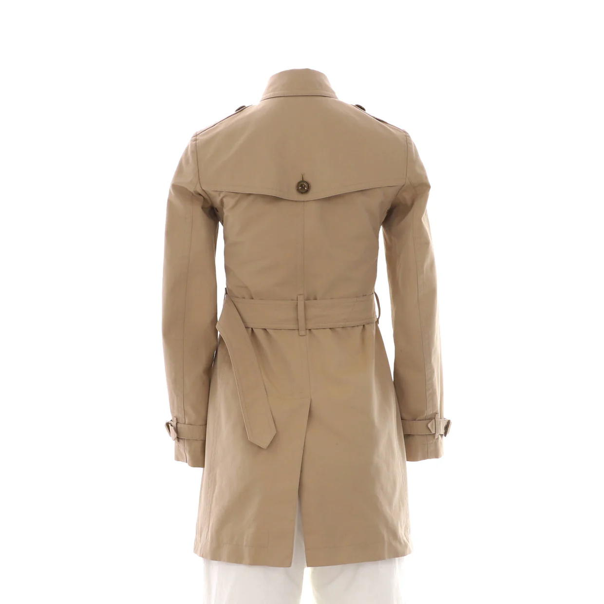 Women's Double Breasted Belted Mid-Length Trench Coat Cotton - Deep Luxury
