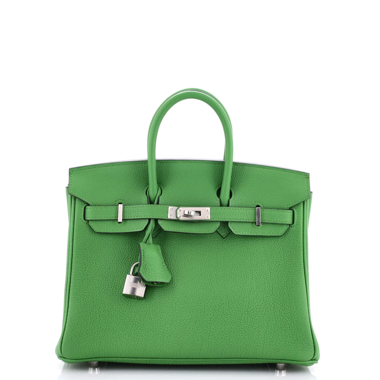 Birkin Handbag Vert Yucca Togo with Palladium Hardware 25 - Deep Luxury