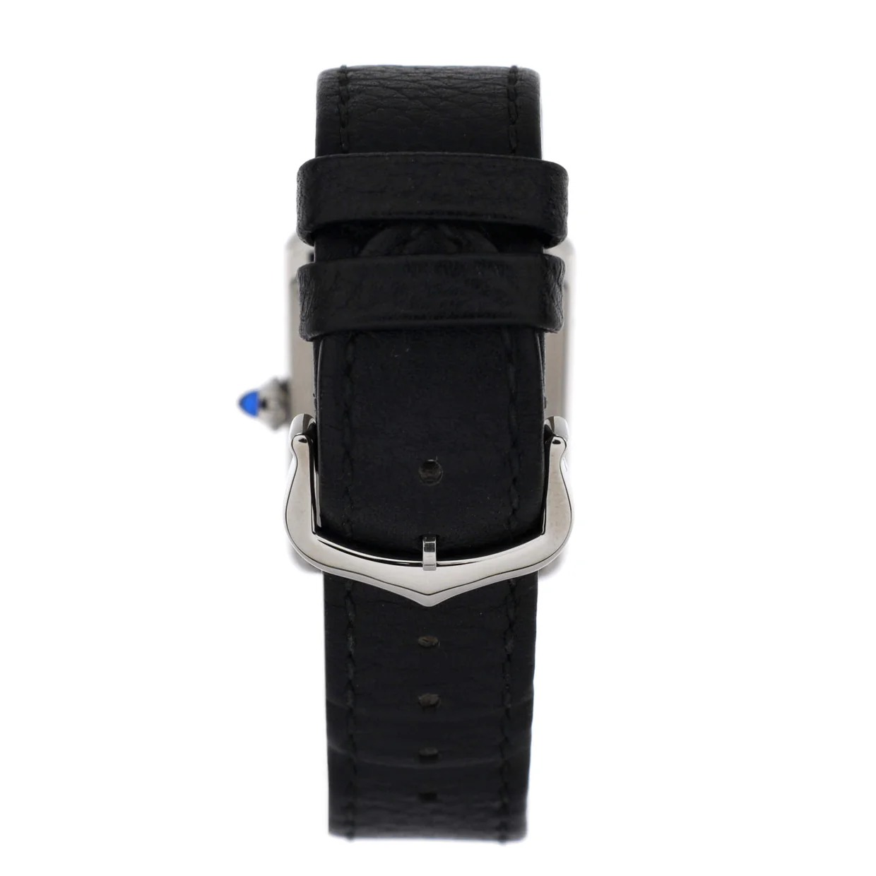 Must de Cartier Tank Quartz Watch Stainless Steel and Leather 25 - Deep Luxury