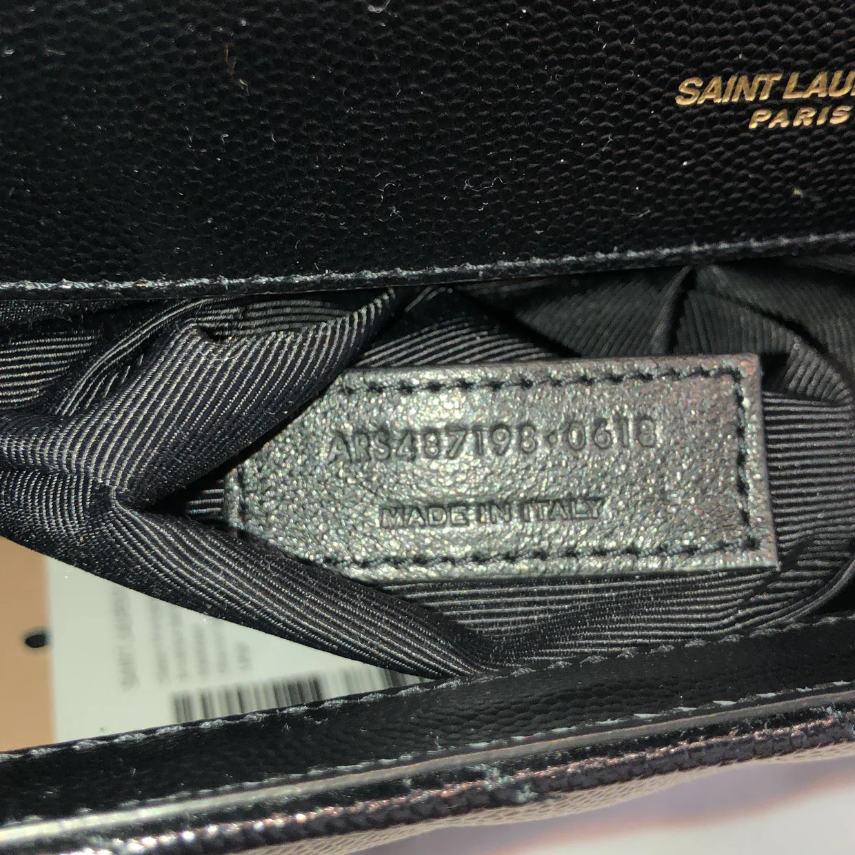 Classic Monogram Envelope Satchel Matelasse Chevron Leather Large - Deep Luxury