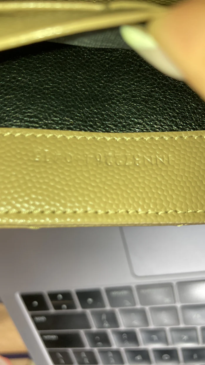 Classic Monogram Short Chain Wallet Matelasse Chevron Leather Long - Deep Luxury