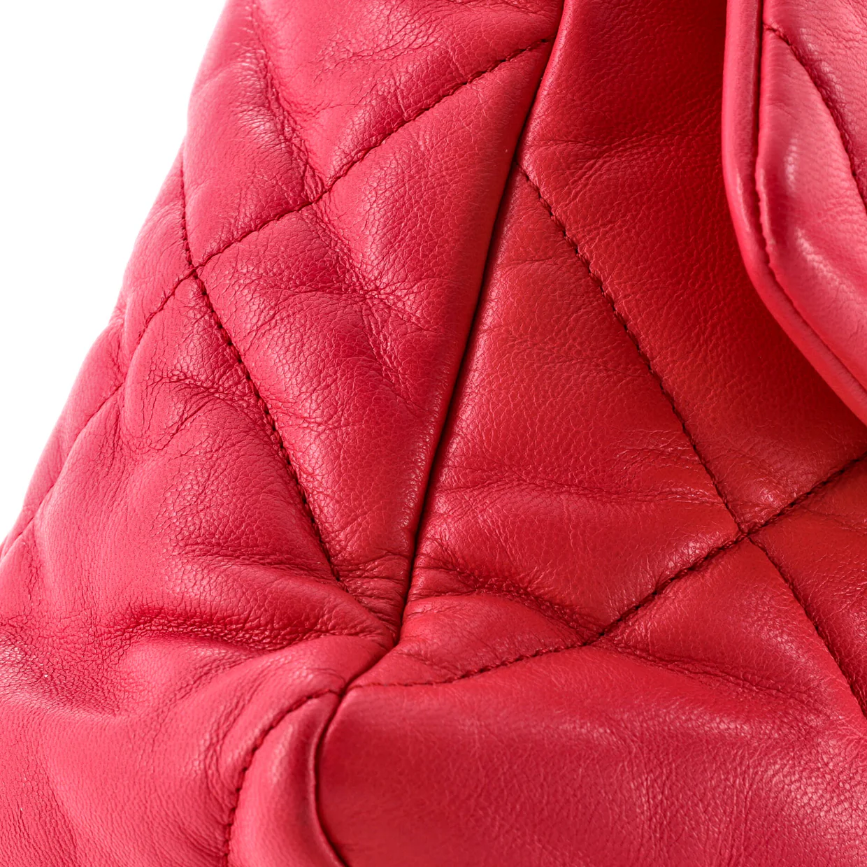 19 Flap Bag Quilted Leather Large - Deep Luxury
