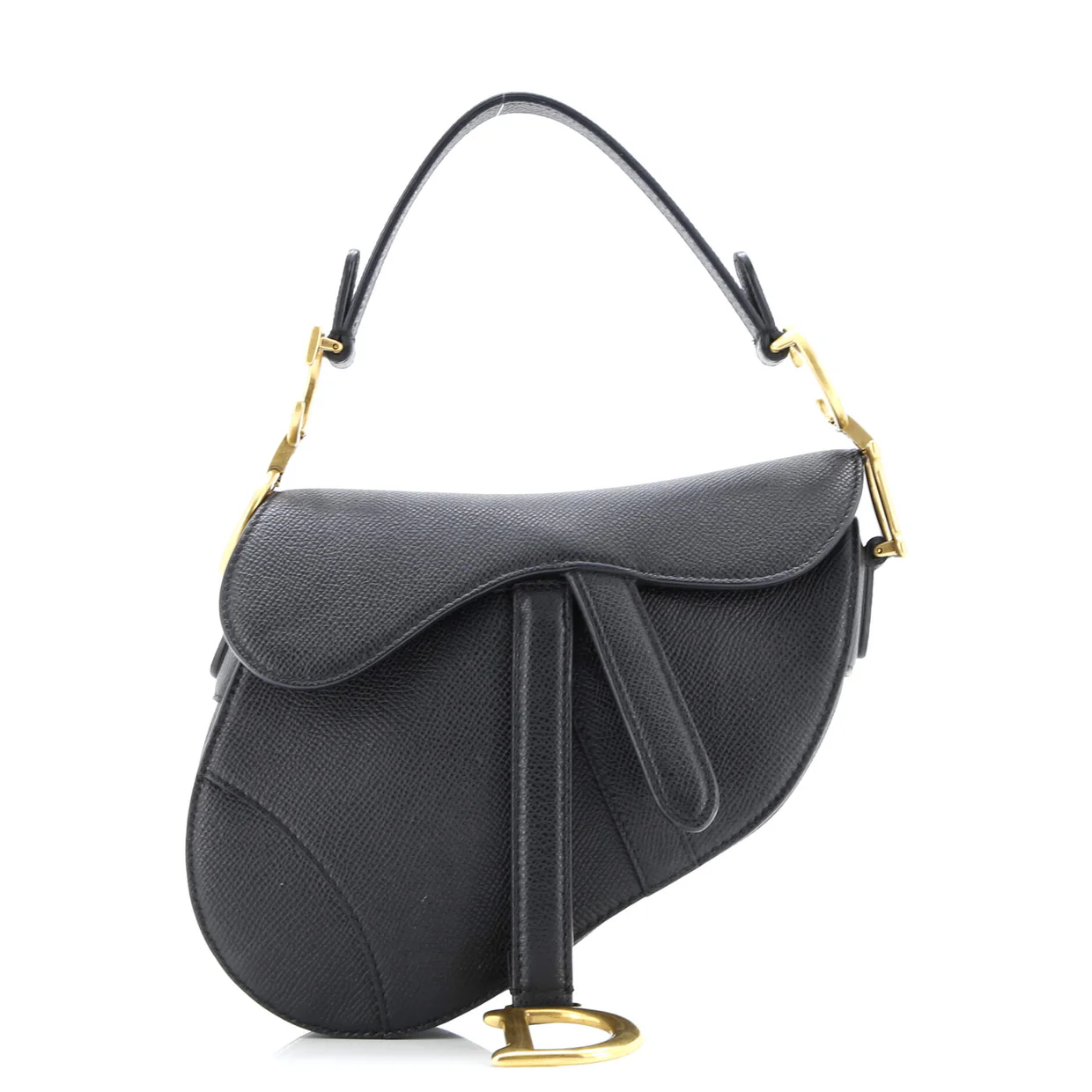 Saddle Handbag Leather Mini - Deep Luxury