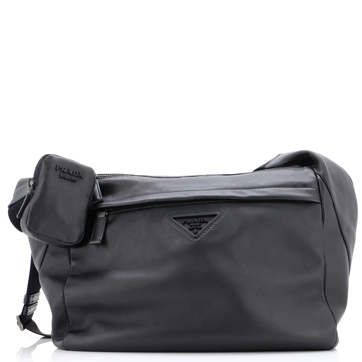 Re-Edition Zip Messenger Bag Leather Large - Deep Luxury