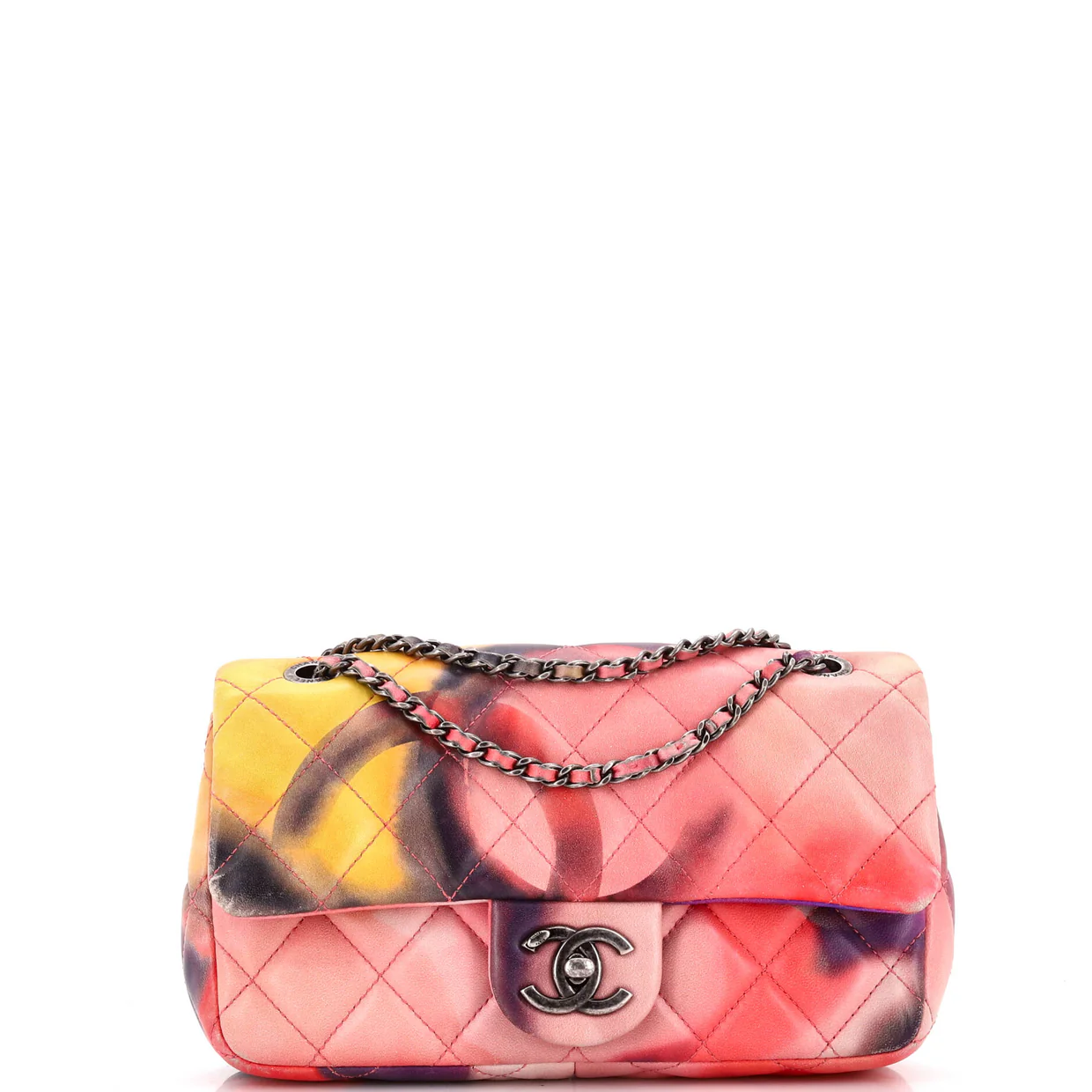 Flower Power Flap Bag Quilted Lambskin Small - Deep Luxury