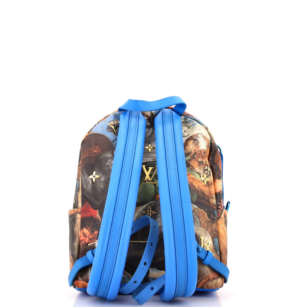 Palm Springs Backpack Limited Edition Jeff Koons Rubens Print Canvas PM - Deep Luxury