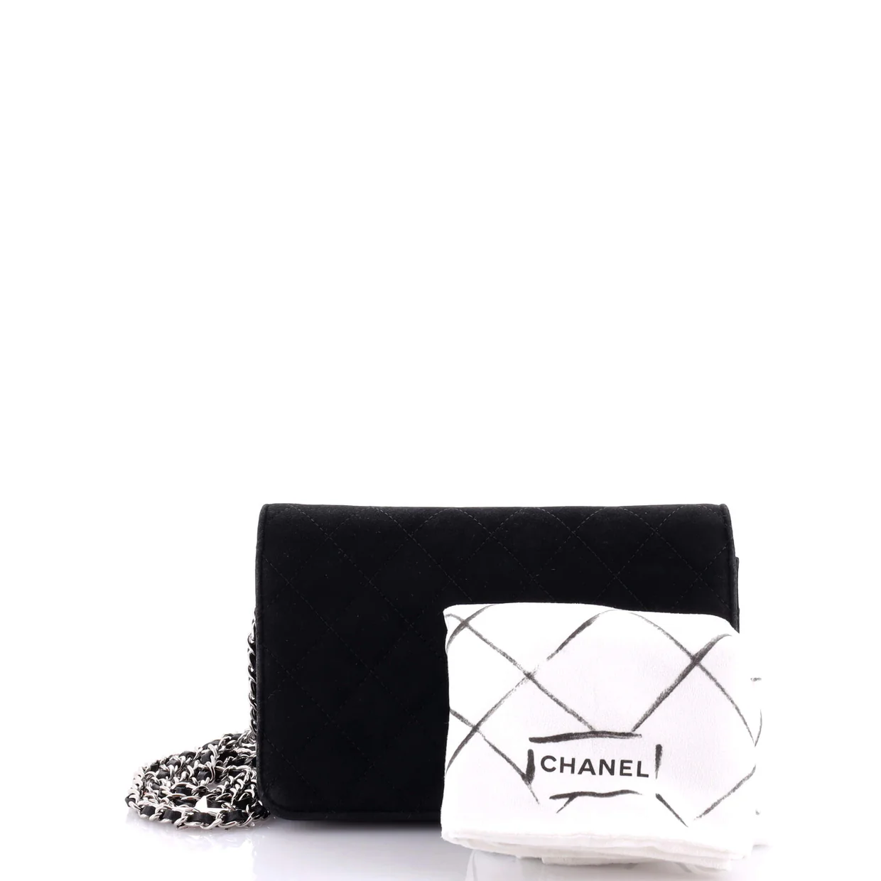 Cocostellar Wallet On Chain Quilted Suede - Deep Luxury