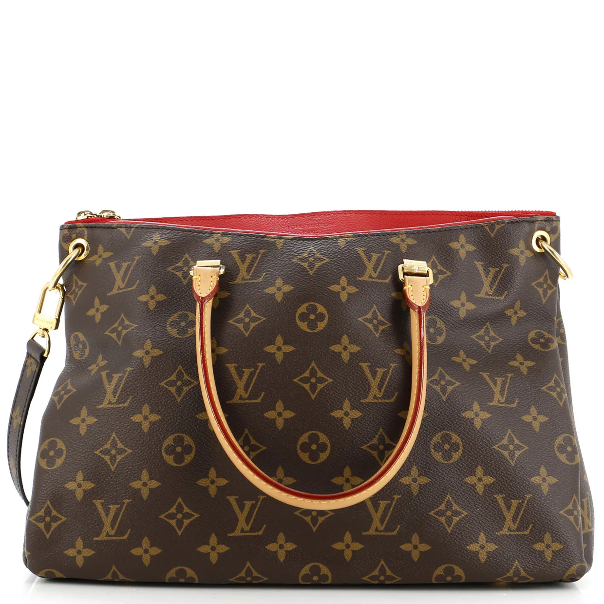 Pallas Tote Monogram Canvas with Leather - Deep Luxury