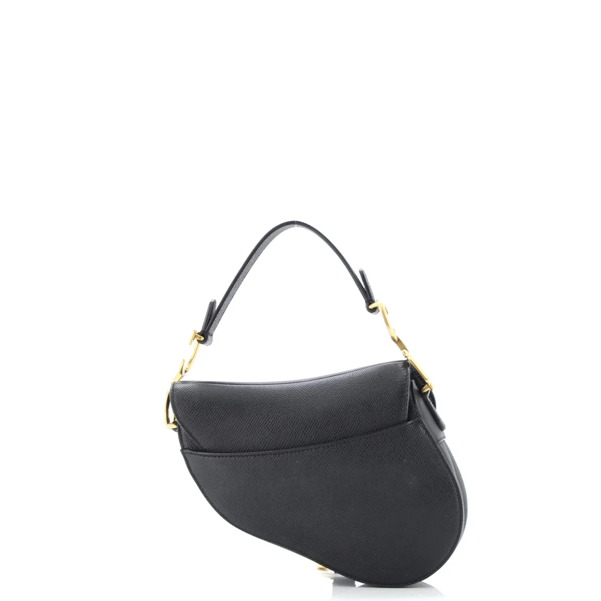 Saddle Handbag Leather Mini - Deep Luxury