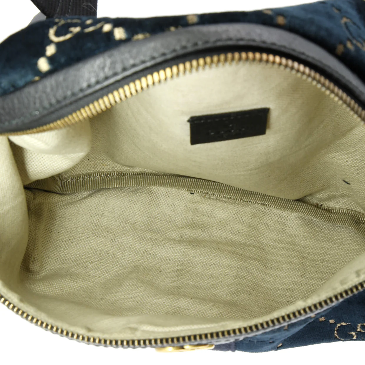 Ophidia Zip Belt Bag GG Velvet - Deep Luxury