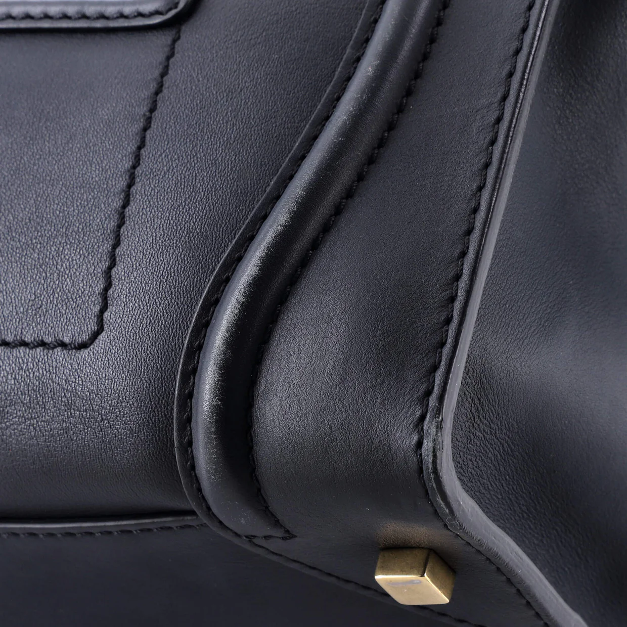Luggage Bag Smooth Leather Mini - Deep Luxury