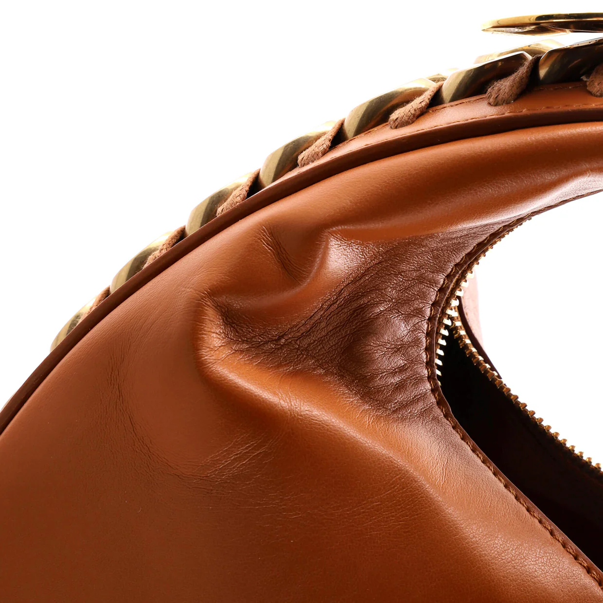 Frayme Zipped Hobo Bag Faux Leather Small - Deep Luxury