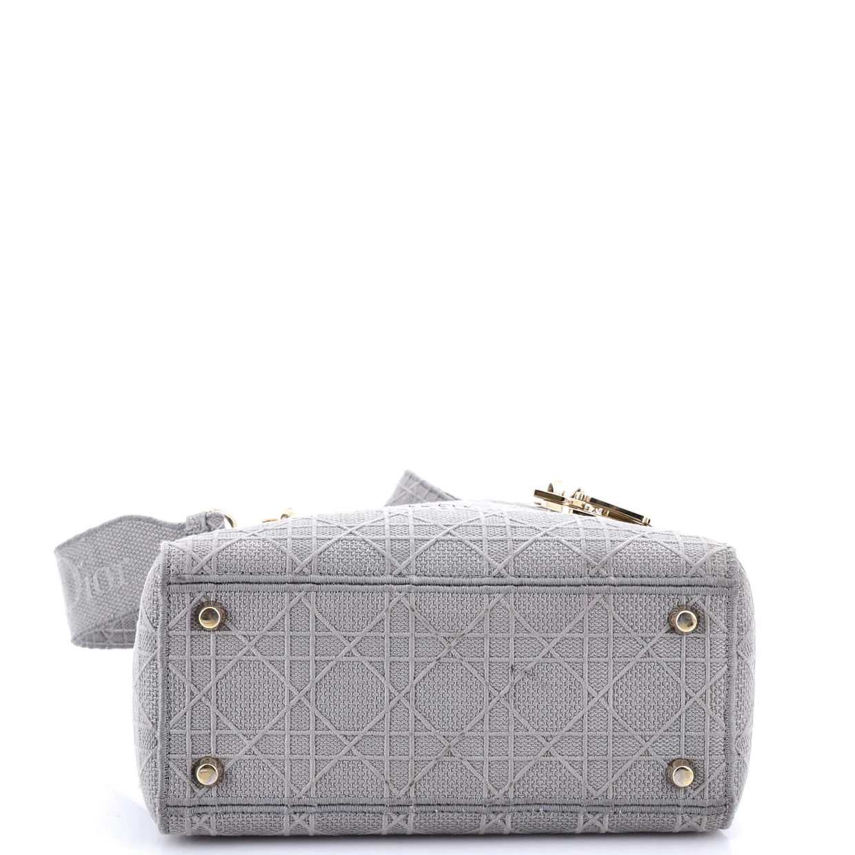 Lady D-Lite Bag Cannage Embroidered Canvas Medium - Deep Luxury