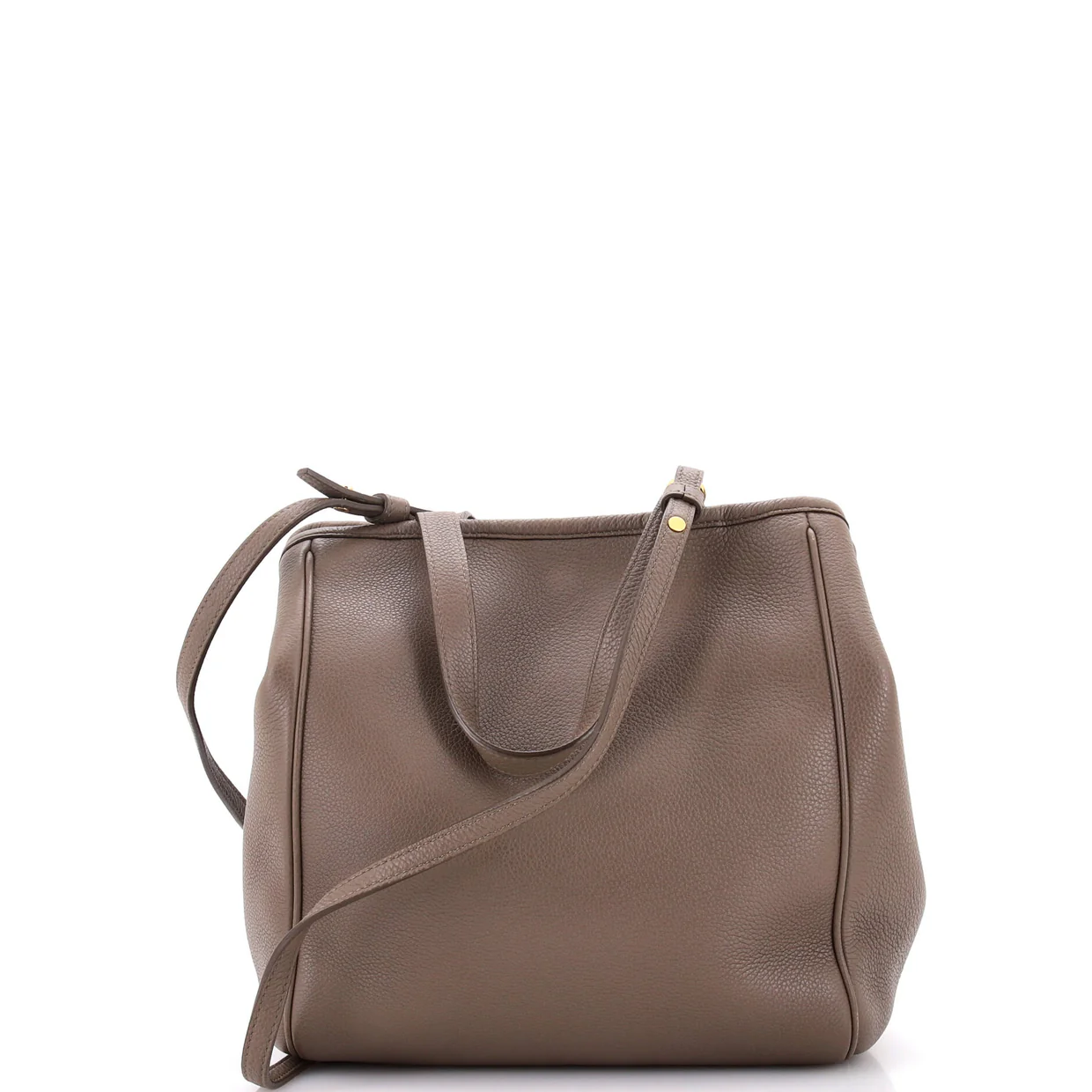 Folded Cabas Leather Small - Deep Luxury