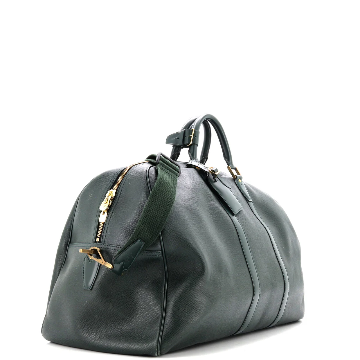 Kendall Handbag Taiga Leather GM - Deep Luxury