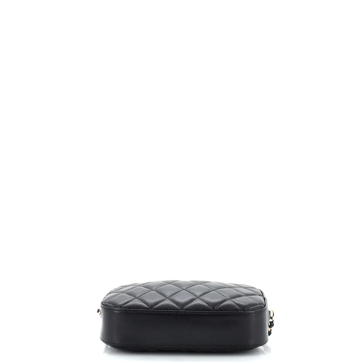 Zip Around Chain Camera Case Quilted Lambskin Mini - Deep Luxury