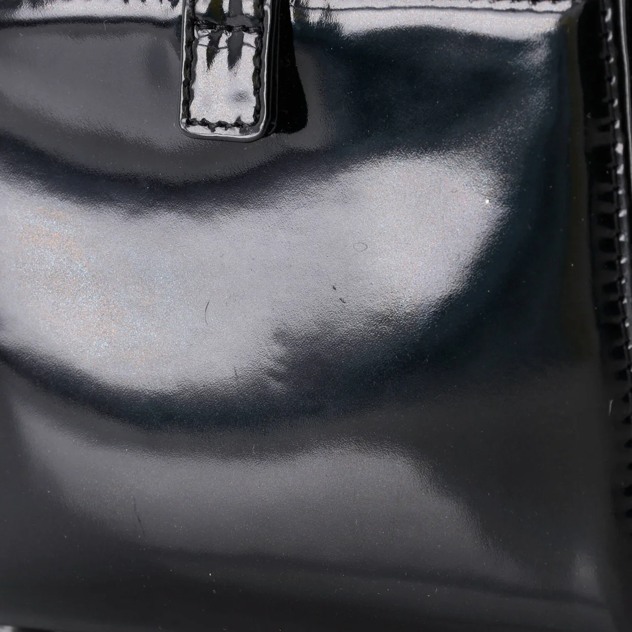 Chocolate Bar CC Bowler Bag Quilted Patent Large - Deep Luxury