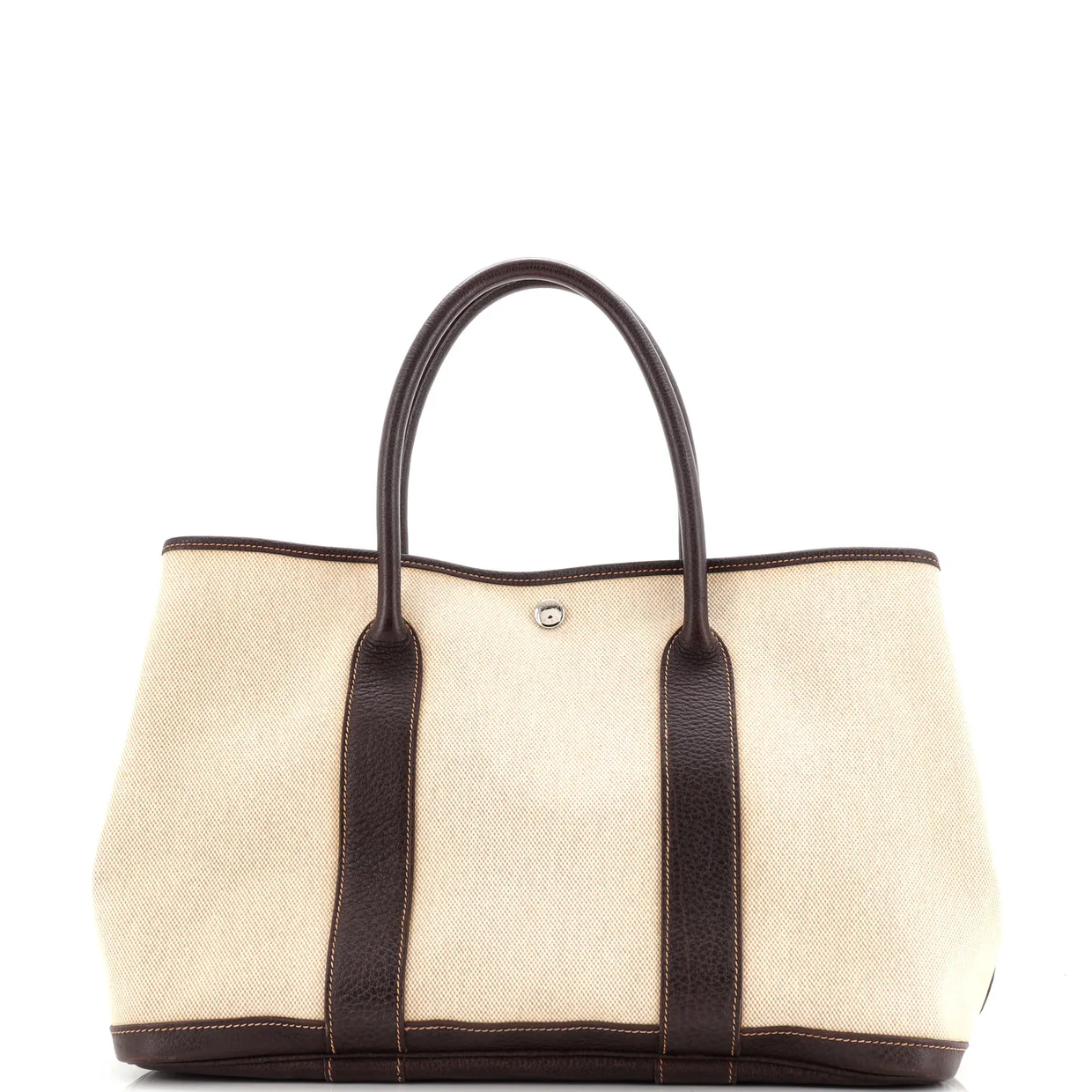 Garden Party Tote Toile and Leather 36 - Deep Luxury