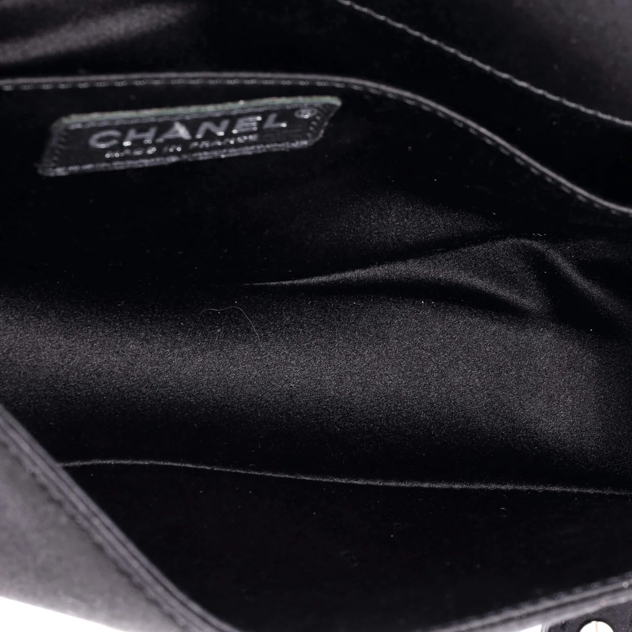 Boy Flap Bag Pearl Embellished Satin Old Medium - Deep Luxury