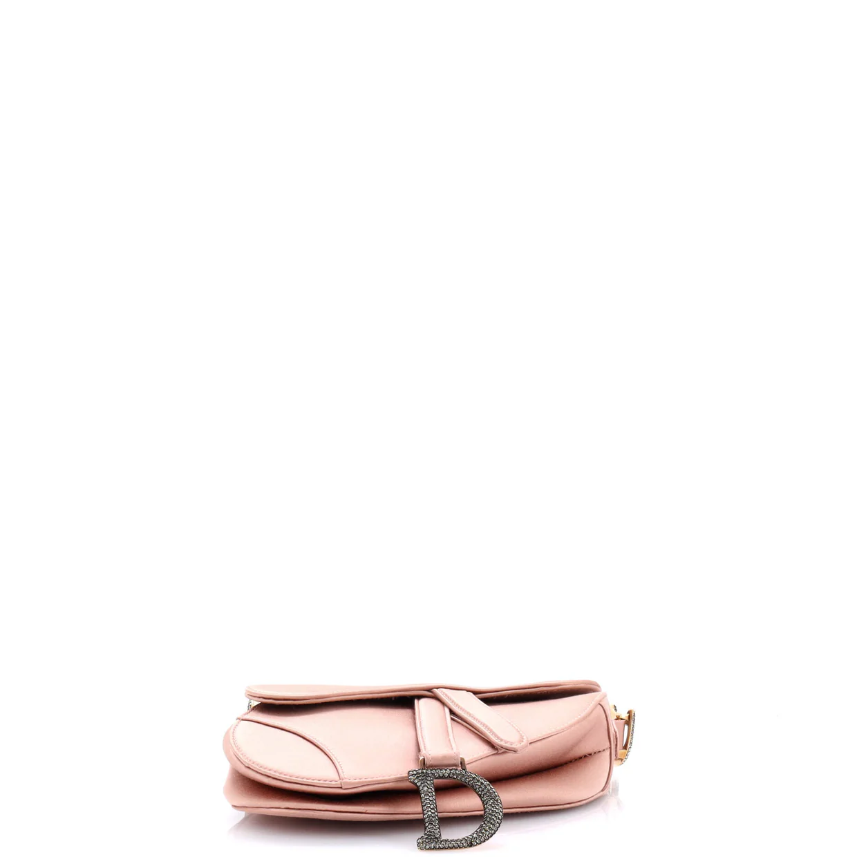 Saddle Handbag Satin with Crystals Mini - Deep Luxury