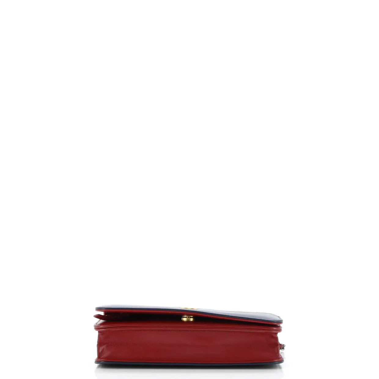 Gabrielle Wallet on Chain Quilted Aged Calfskin - Deep Luxury