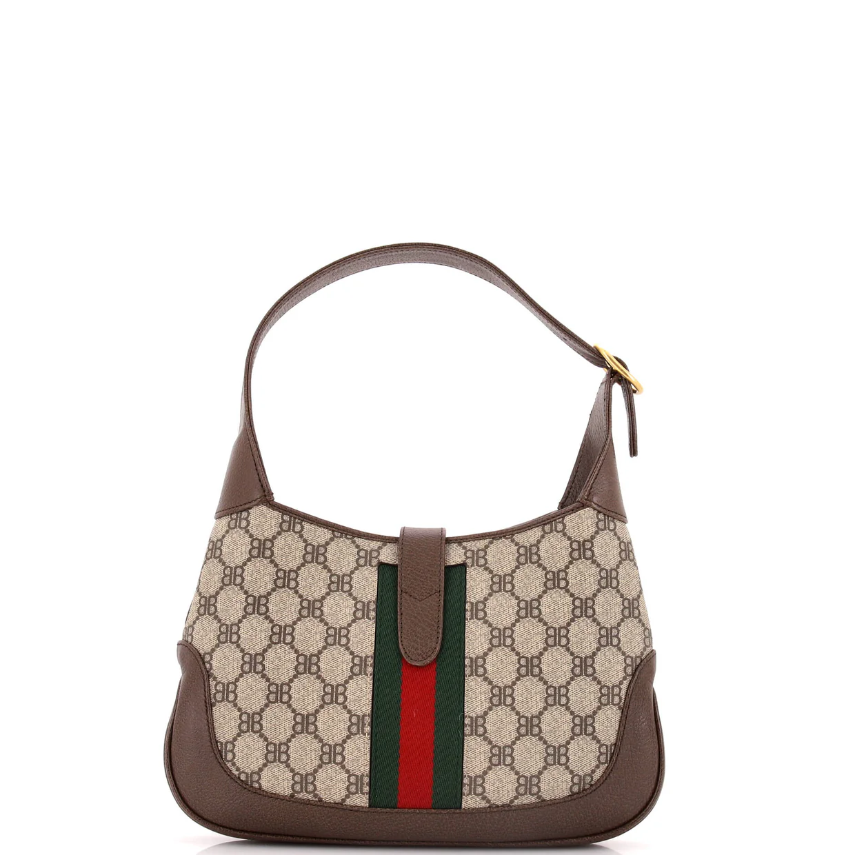 x Gucci The Hacker Project Jackie 1961 Hobo BB Coated Canvas Small - Deep Luxury