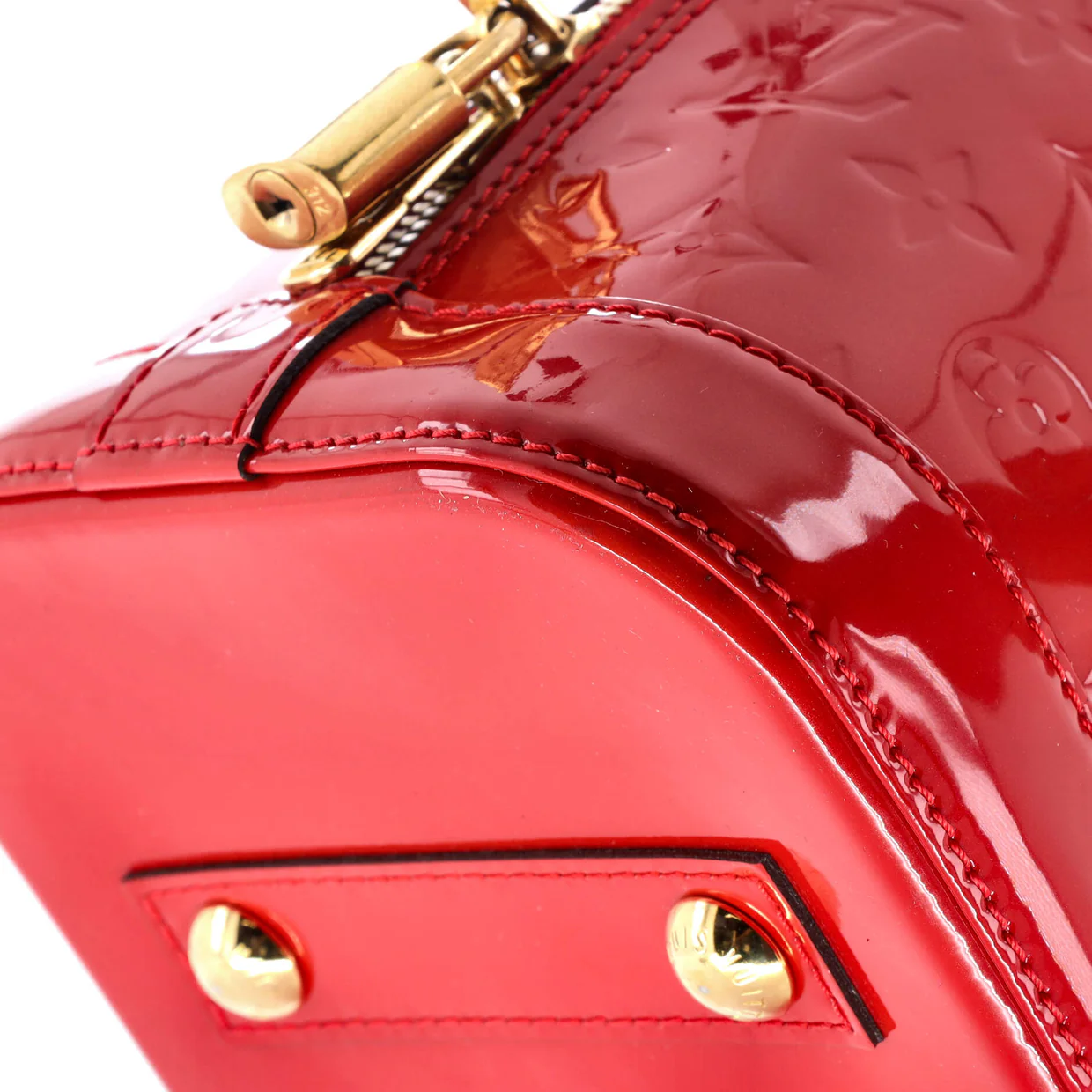 Alma Handbag Monogram Vernis PM - Deep Luxury