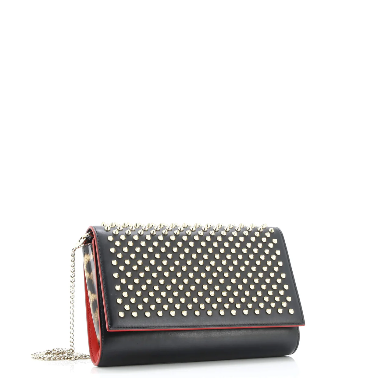Paloma Clutch Spiked Leather - Deep Luxury