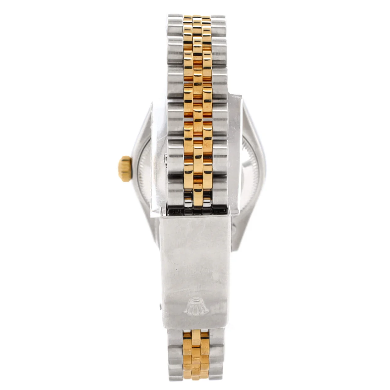 Oyster Perpetual Datejust Automatic Watch Stainless Steel and Yellow Gold with Diamond Markers 26 - Deep Luxury