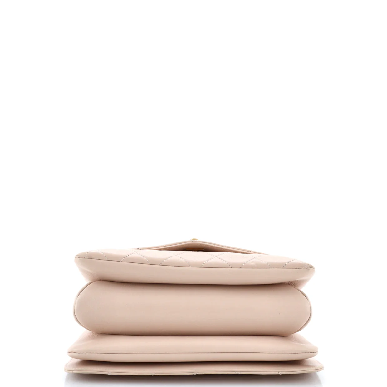 Gold Top Handle Bag Quilted Lambskin Medium - Deep Luxury