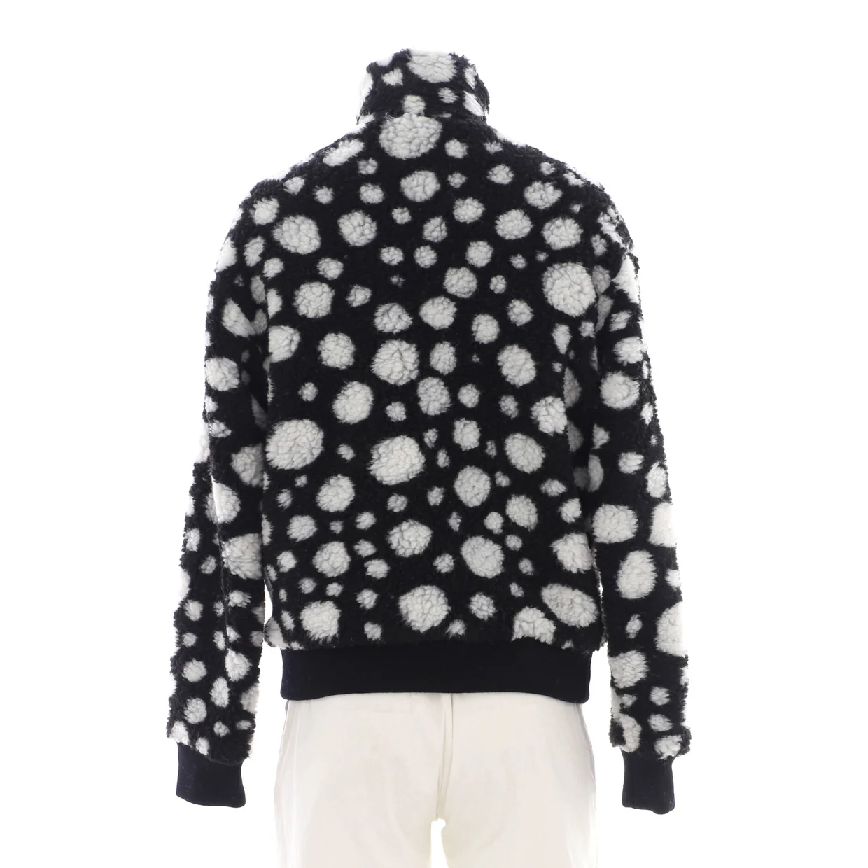 Women's Zip Blouson Jacket Yayoi Kusama Infinity Dots Fleece - Deep Luxury