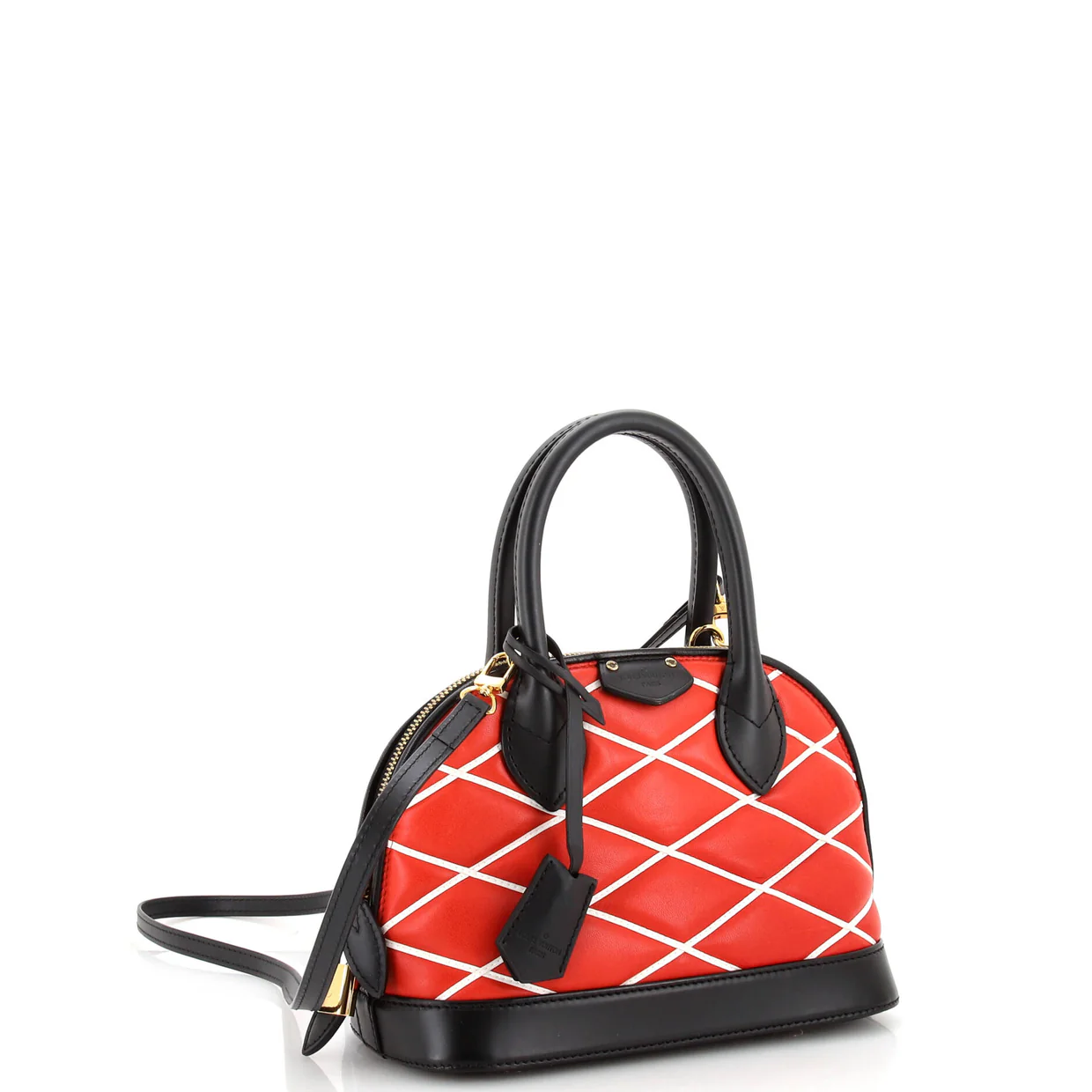 Alma Handbag Malletage Leather BB - Deep Luxury