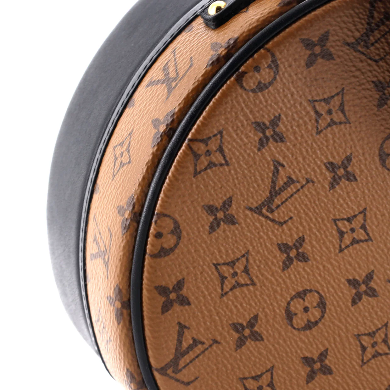 Petite Boite Chapeau Bag Reverse Monogram Canvas - Deep Luxury