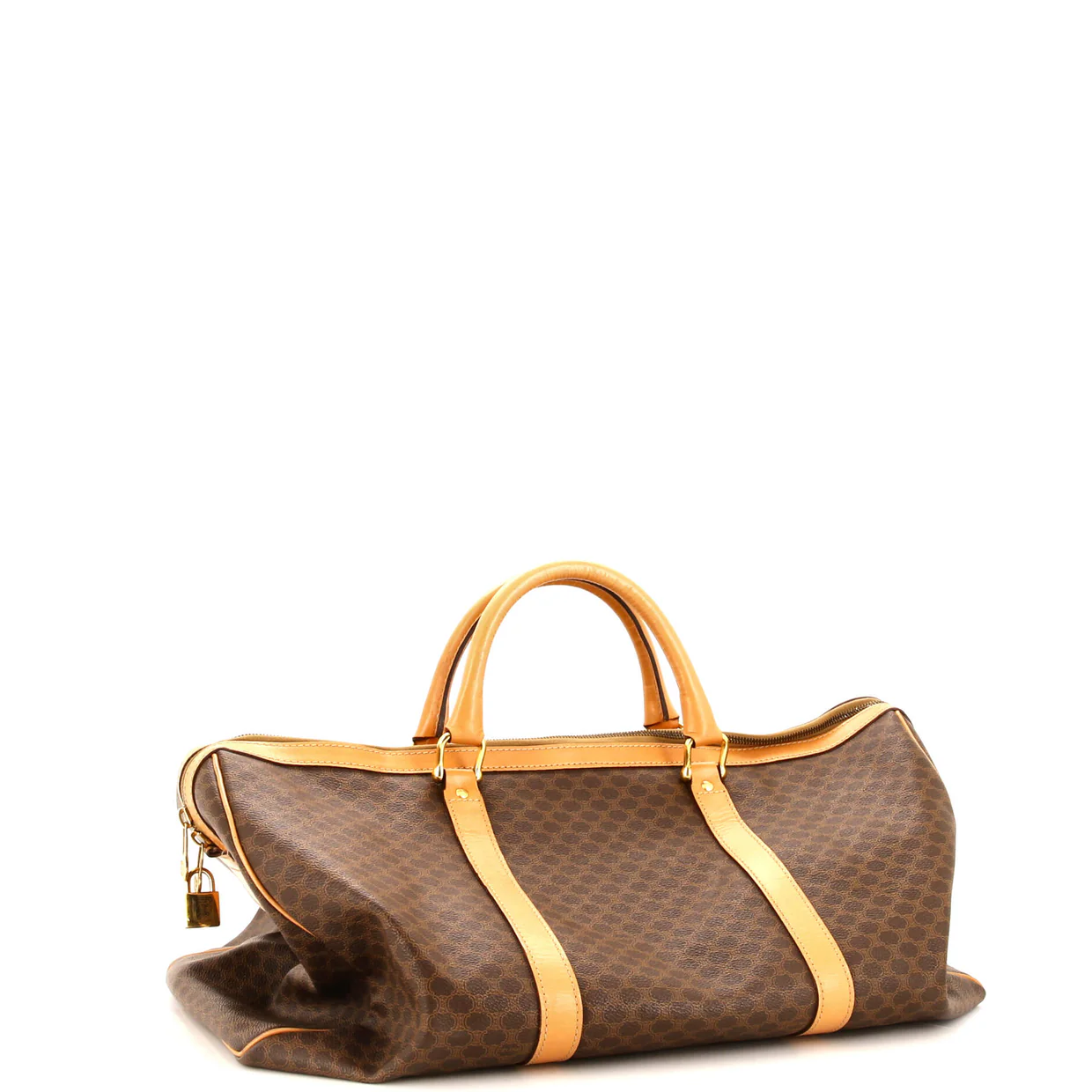 Vintage Duffle Bag Macadam Coated Canvas Large - Deep Luxury