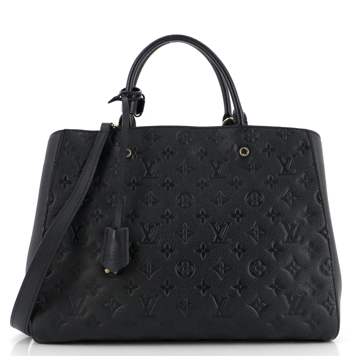 Montaigne Handbag Monogram Empreinte Leather GM - Deep Luxury