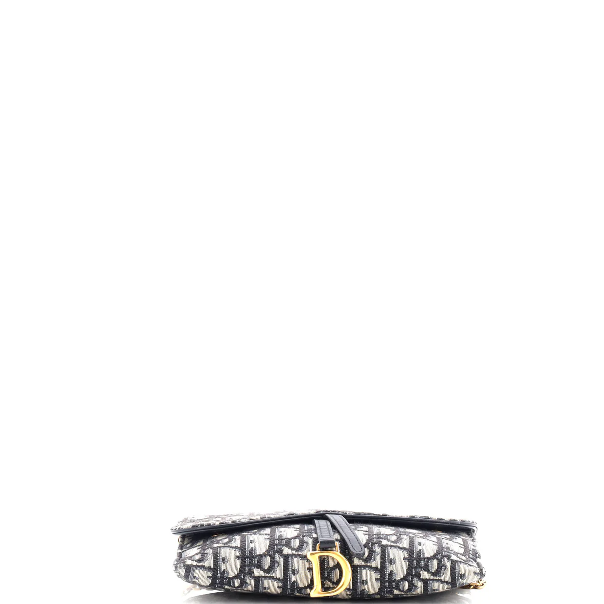 Saddle Chain Wallet Oblique Canvas - Deep Luxury