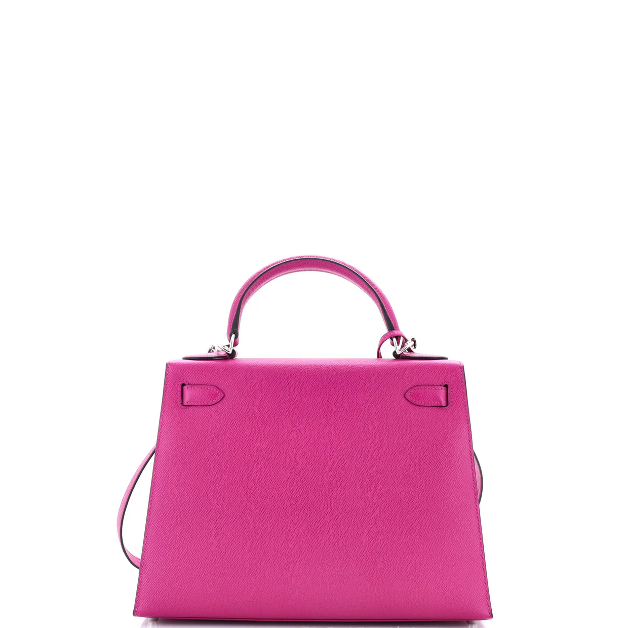 Kelly Handbag Rose Pourpre Epsom with Palladium Hardware 28 - Deep Luxury