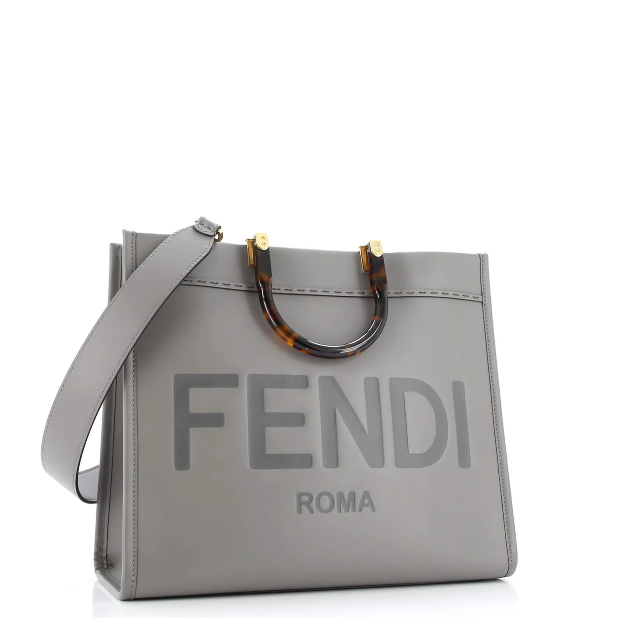 Sunshine Shopper Tote Leather Medium - Deep Luxury