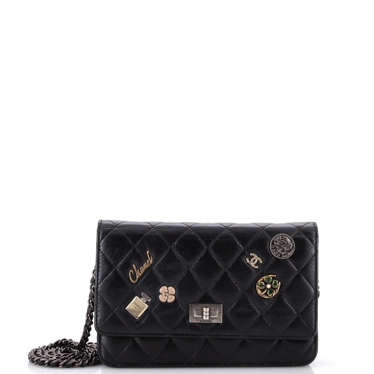 Lucky Charms Reissue 2.55 Wallet on Chain Quilted Calfskin - Deep Luxury