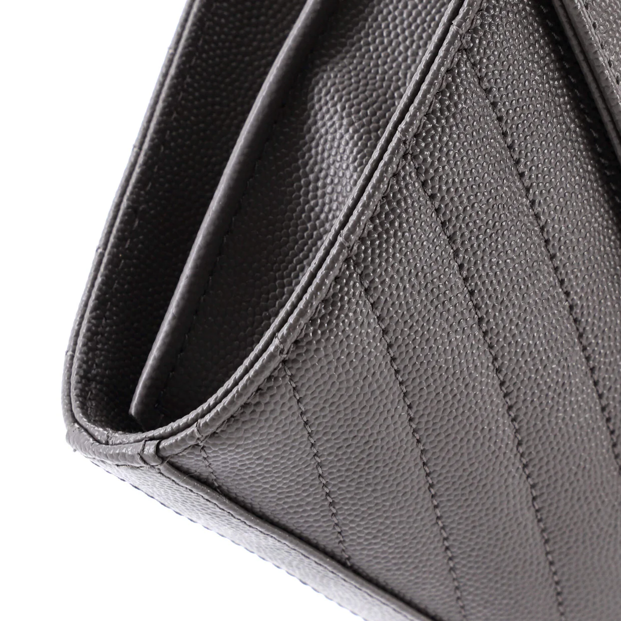 Classic Monogram Wallet on Chain Matelasse Chevron Leather Medium - Deep Luxury