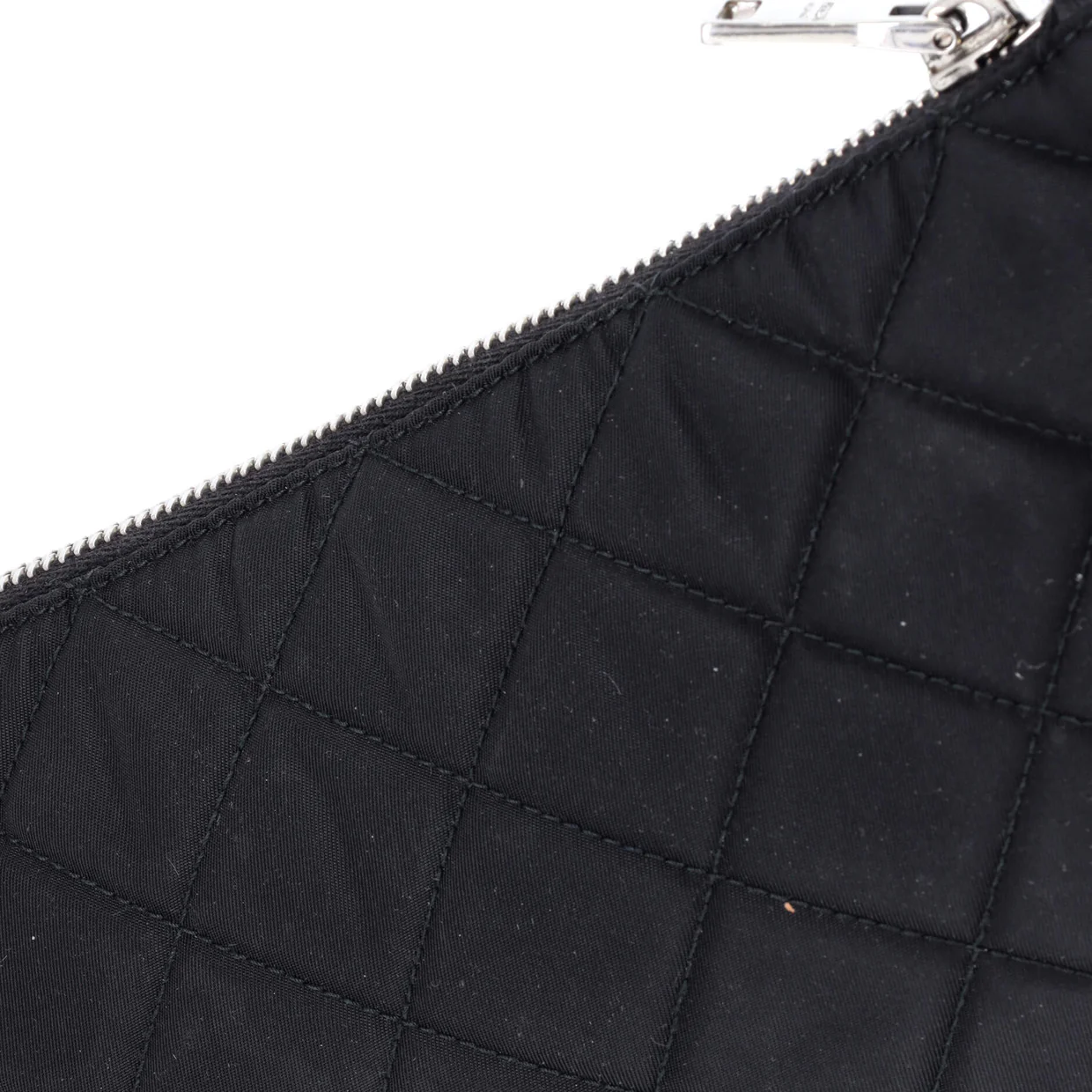 Chain Zip Shoulder Bag Quilted Tessuto Small - Deep Luxury