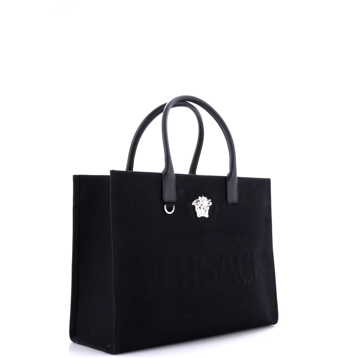 La Medusa Tote Embossed Canvas Large - Deep Luxury