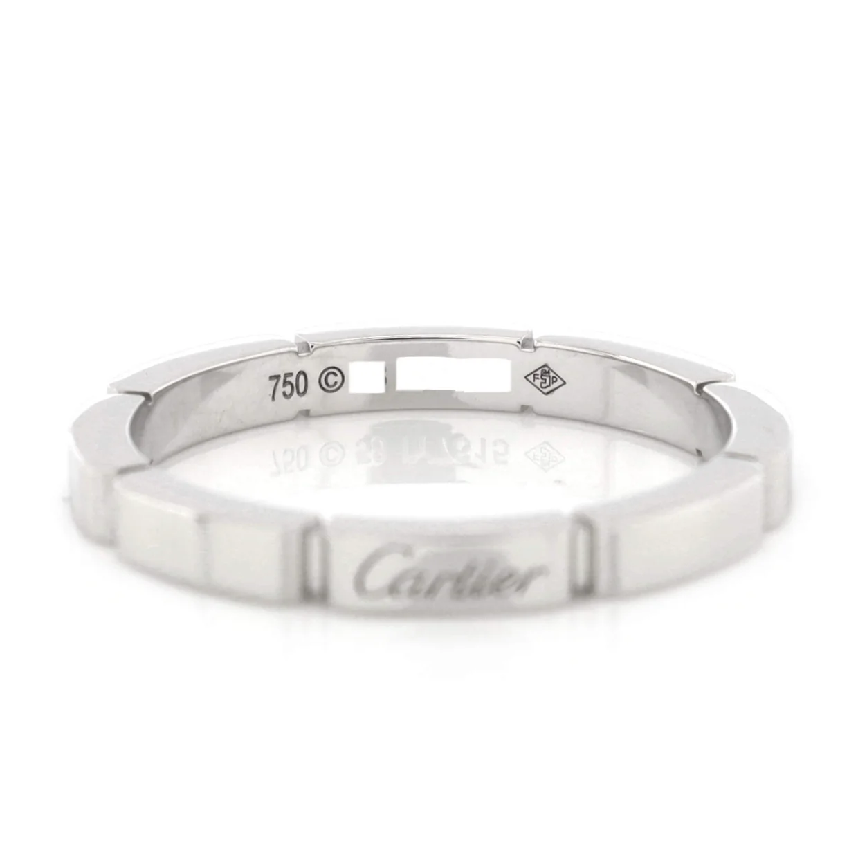 Maillon Panthere Band Ring 18K White Gold - Deep Luxury