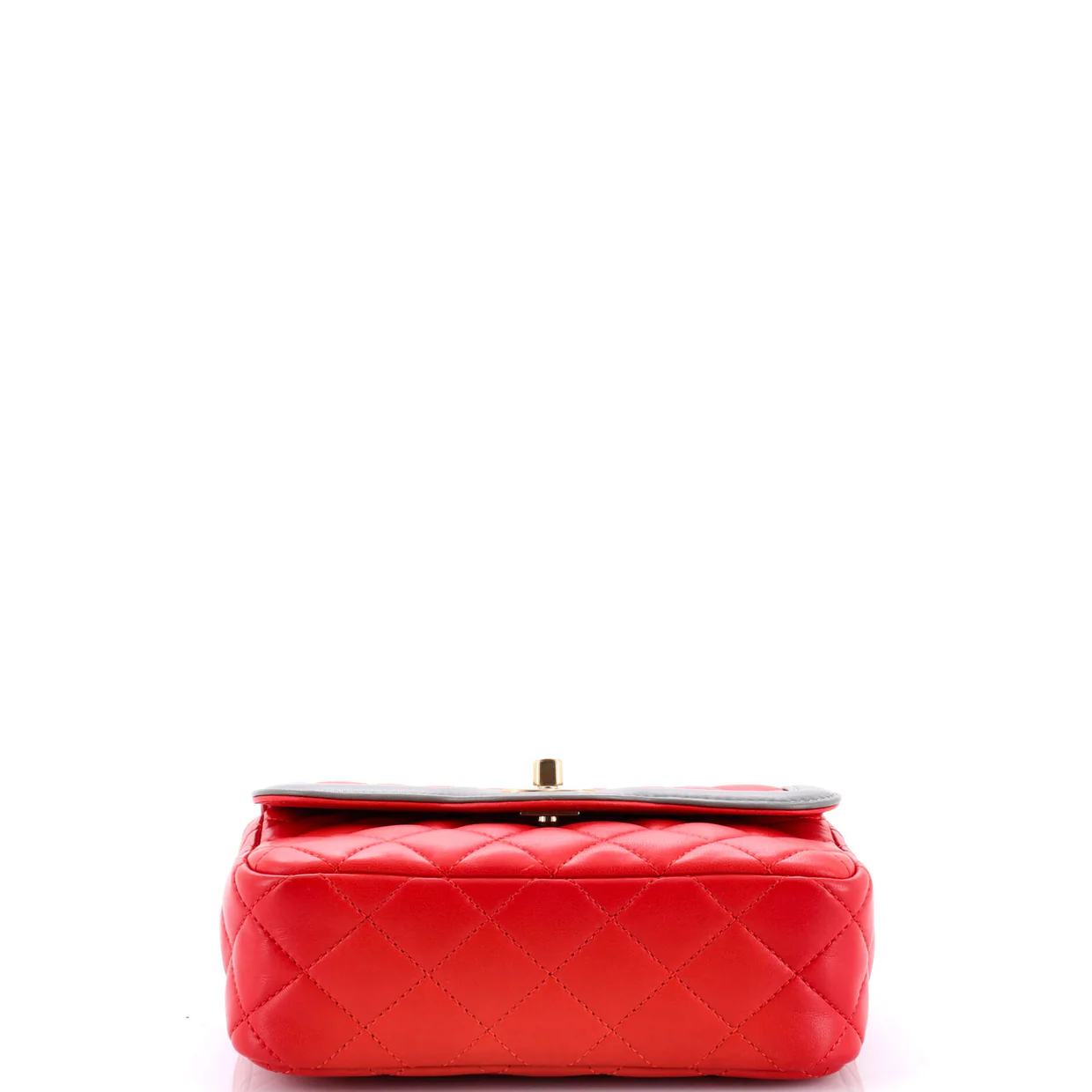 Two Tone Flap Bag Quilted Lambskin Mini - Deep Luxury