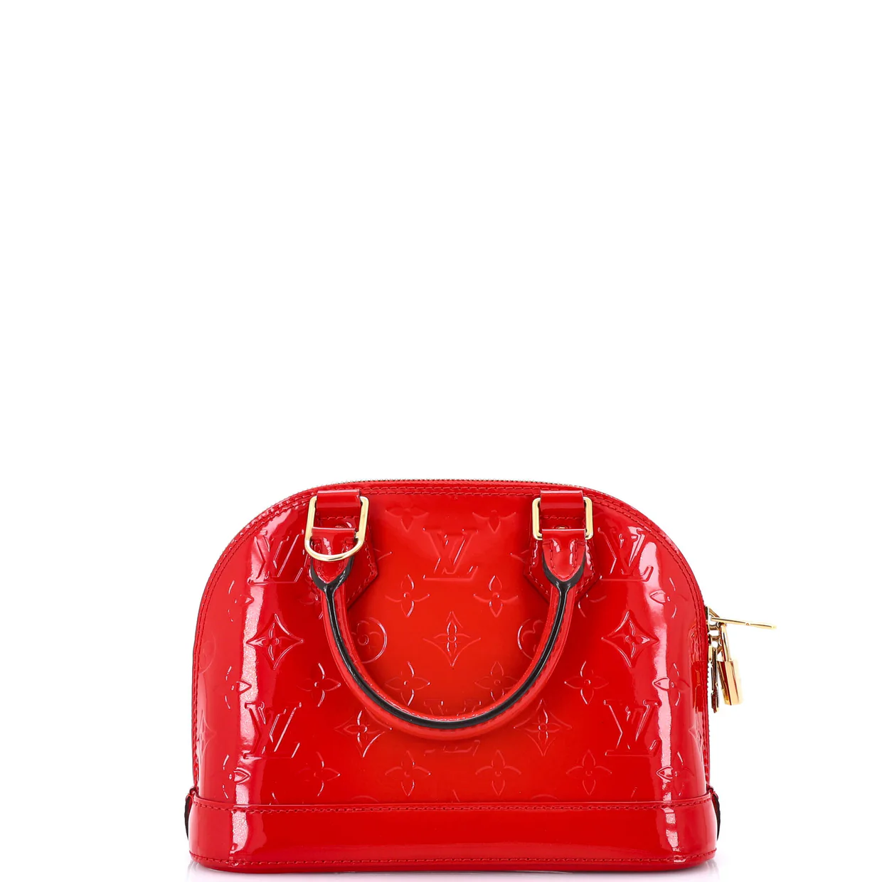 Alma Handbag Monogram Vernis BB - Deep Luxury